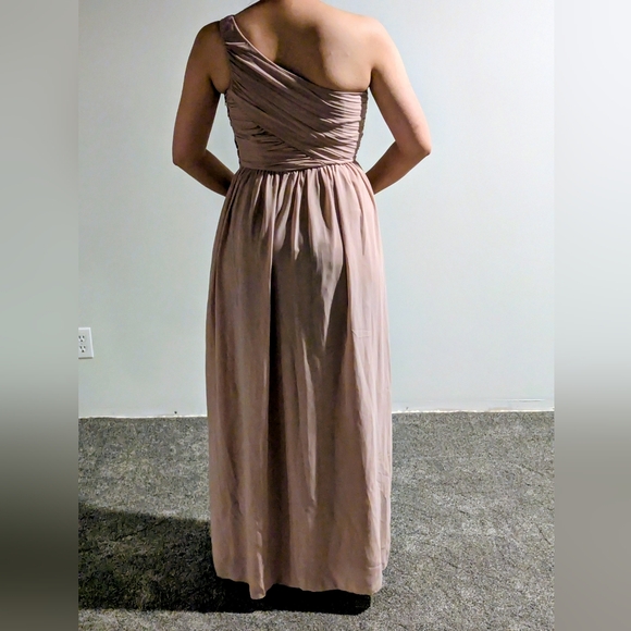 H&M one shoulder maxi dress in blush | size 8 - Picture 13 of 13